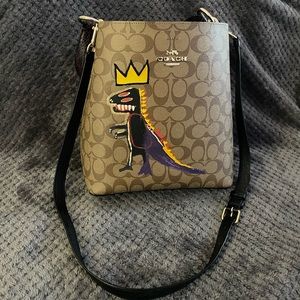 Coach x Jean Michel Basquiat Town Bucket Bag in Signature Canvas